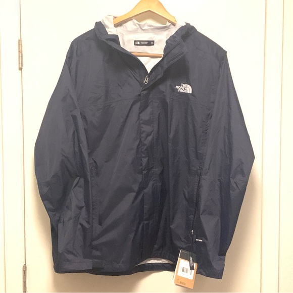 The North Face Other - NWT THE NORTH FACE Venture 2 Hooded Rain Wind Jacket Dryvent Black Mens Sz XXL